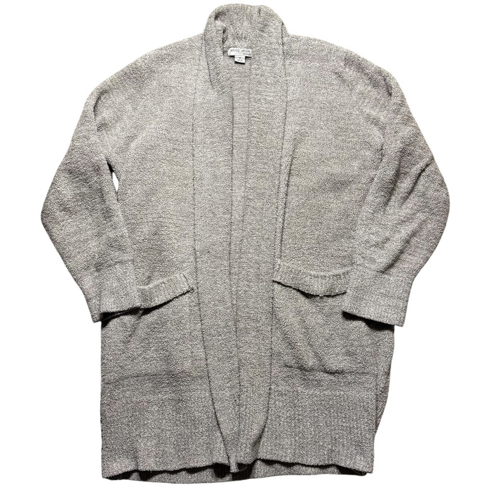 Barefoot Dreamy Cozychic lite gray open cardigan sweater medium